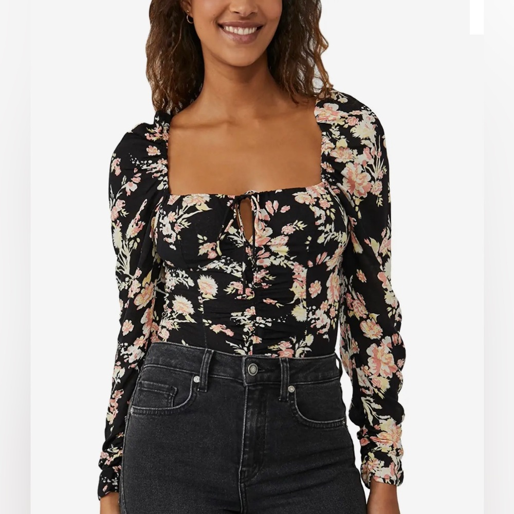 Free People Hilary Printed Top